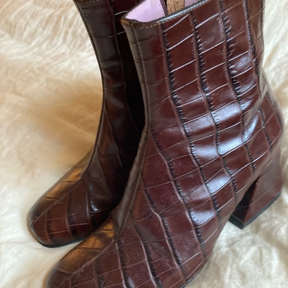 Unreal Fields Doric Boot 37 Brown Crocodile - Picture 5 of 7